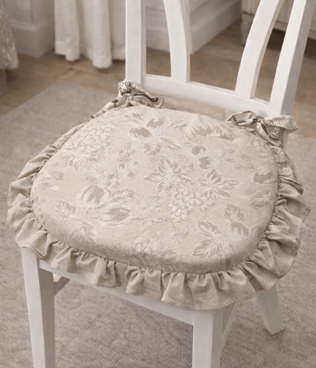 Cuscino da Sedia sfoderabile sagomato con gala Vigneto