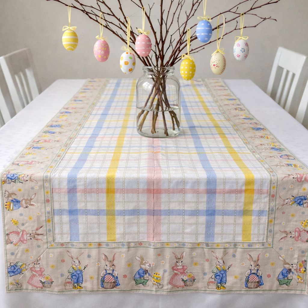 Runner Coniglietti Pasquali 45x150