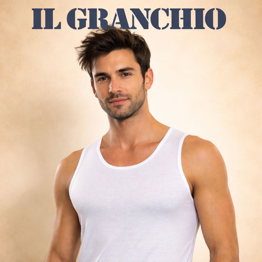 2 Canotta spalla larga cotone GT102 Granchio