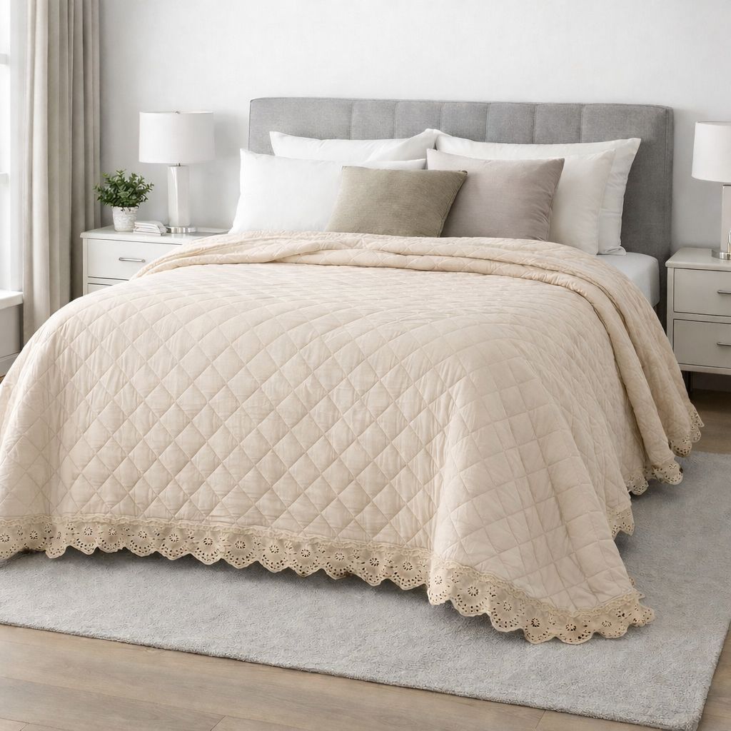 Trapuntina con gala in pizzo Blanc Mariclo' 200 grammi