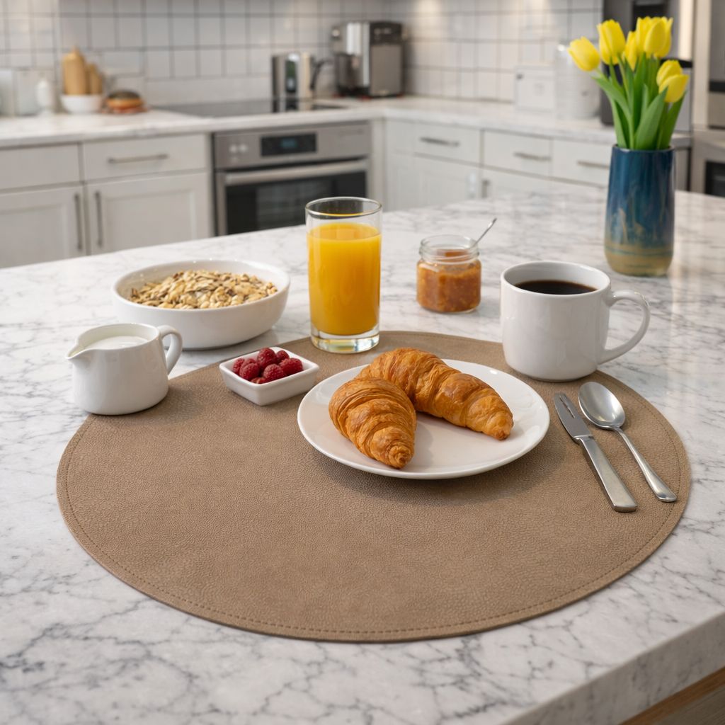 Tovaglietta americana tonda ecopelle Classic