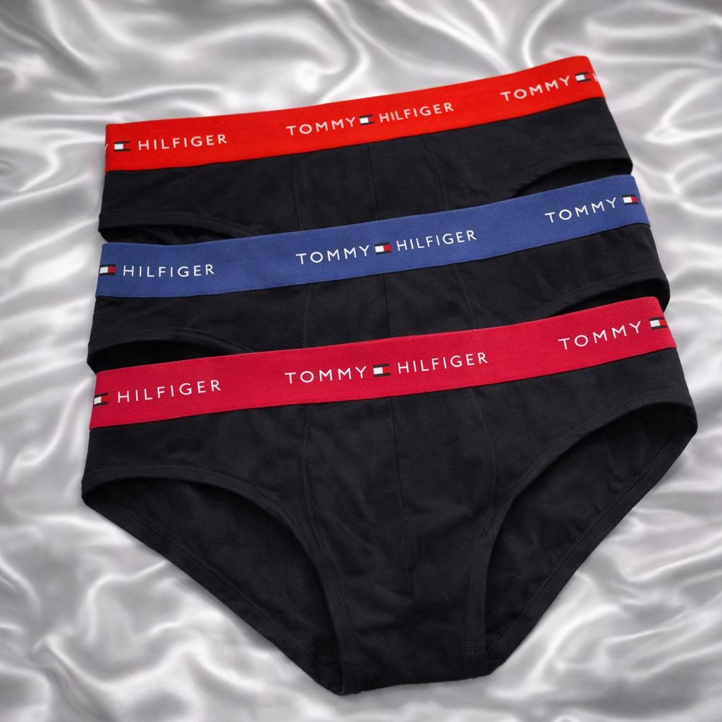 Tris Slip Tommy Hilfiger Nero