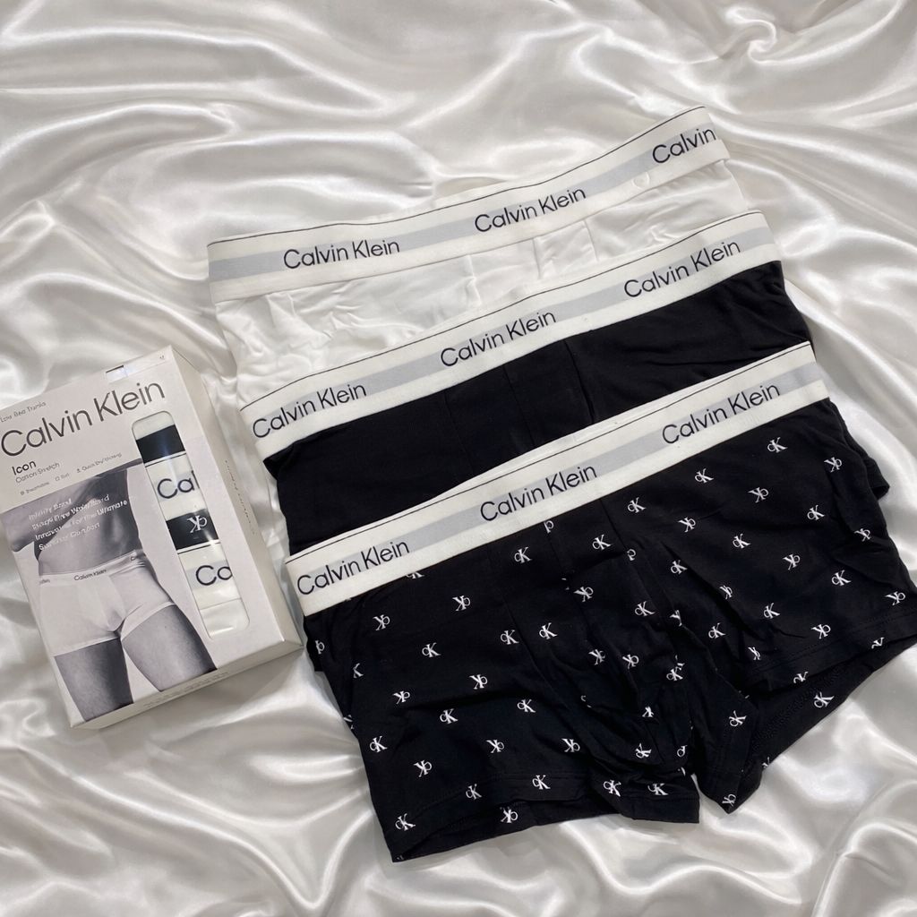 Tris Boxer Calvin Klein bianco/2 neri