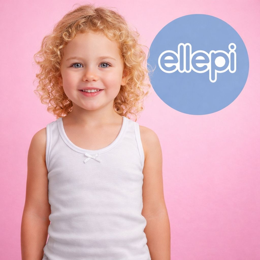 Canotta spalla larga in Caldo cotone Ellepi Bimba