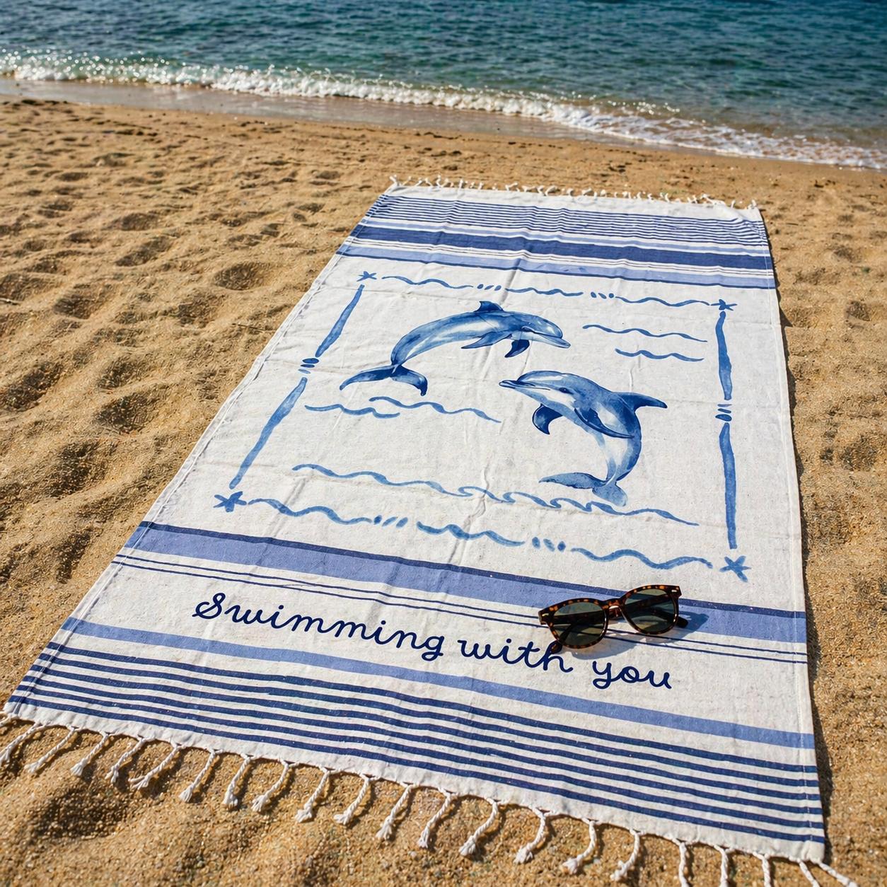 Telo Mare Fouta Delfini