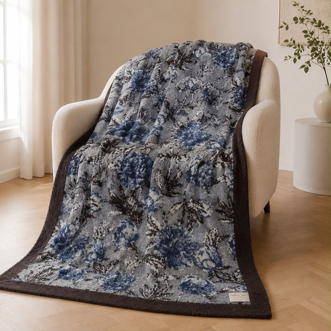 Plaid In Lana cotta Talco Fabbrica Tessile