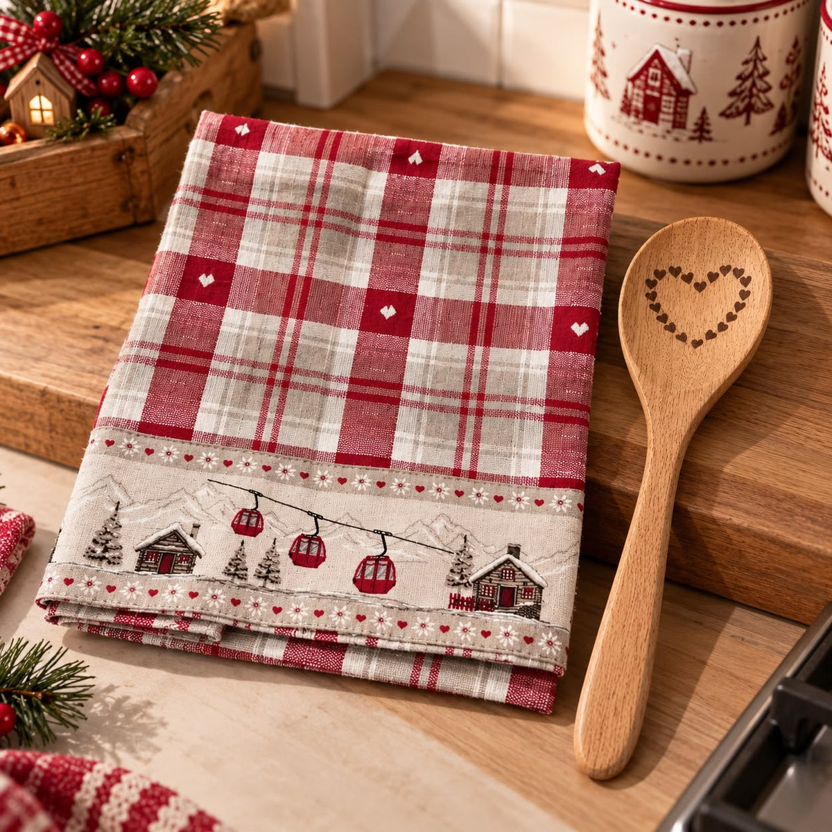 Set strofinaccio + mestolo in legno