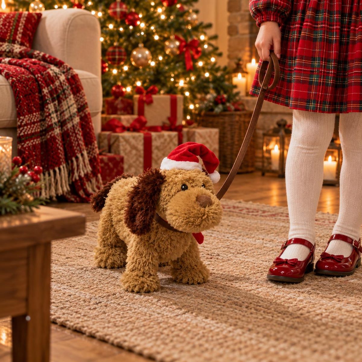Cane Natale con suono e movimento