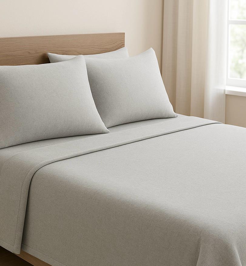 Completo Lenzuolo Flanella Tinta Unita Morfeo