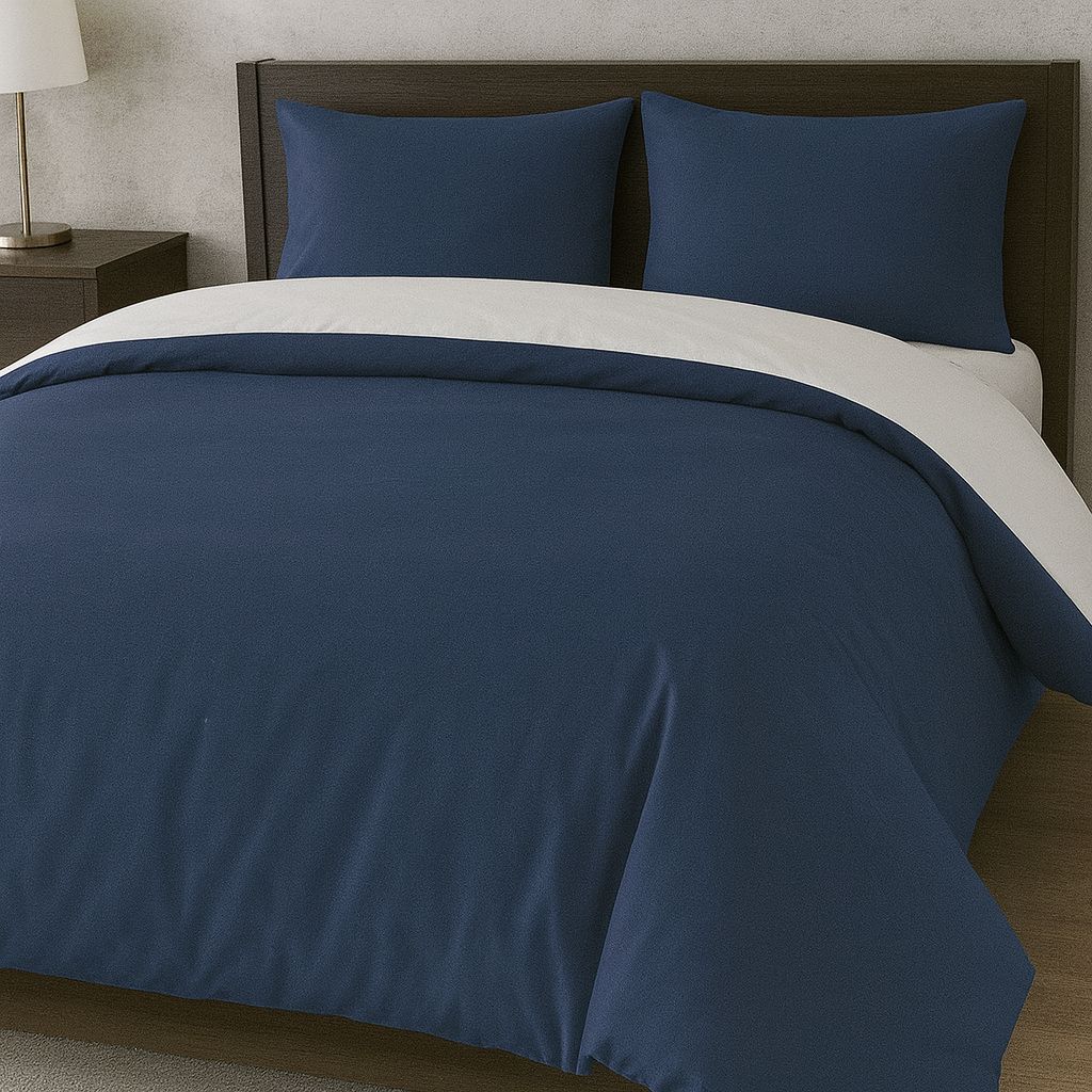 Parure Copripiumino Mano Pesca No Stiro Bicolor