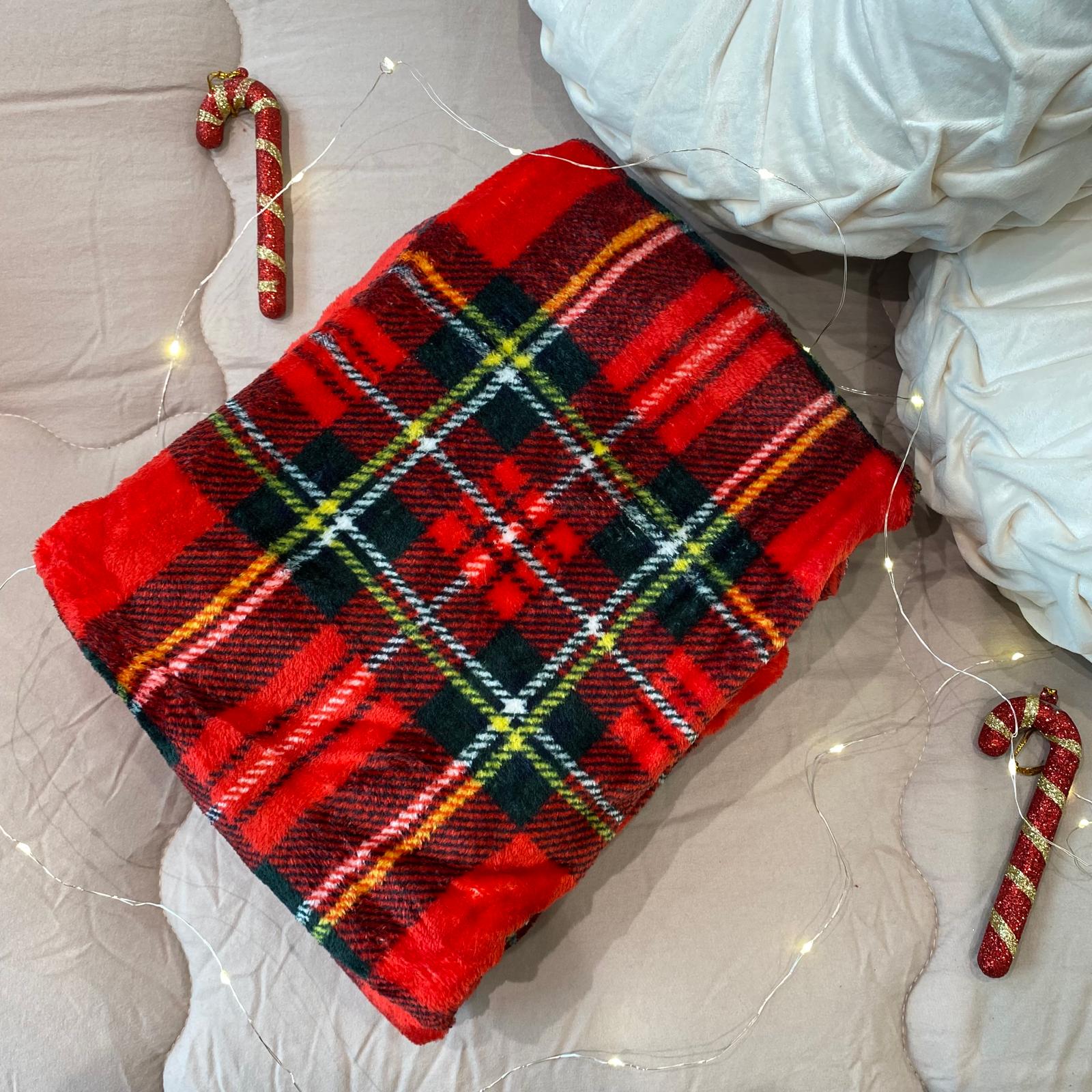 Set plaid + borsa in pannolenci