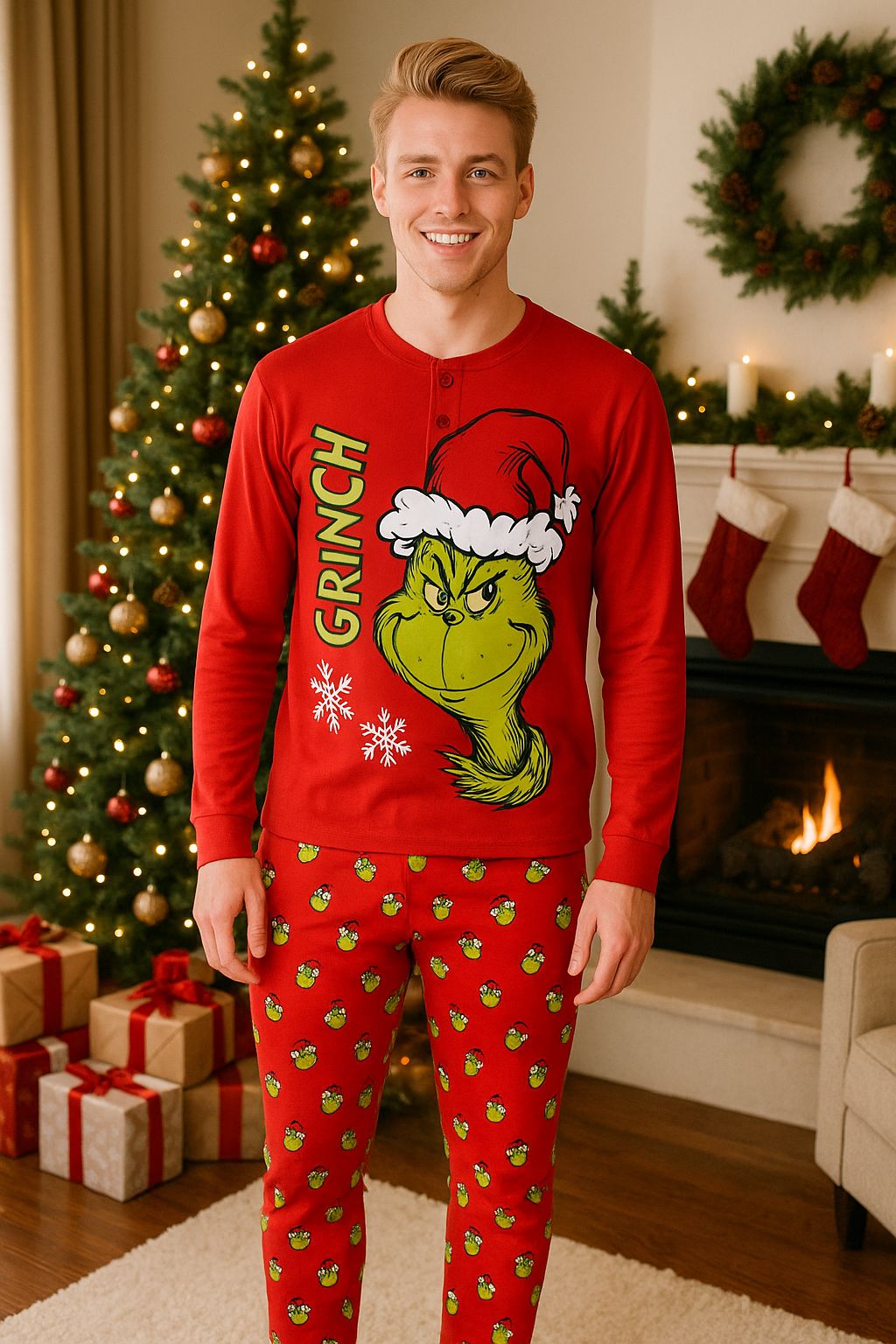 Pigiama Natale Grinch Uomo
