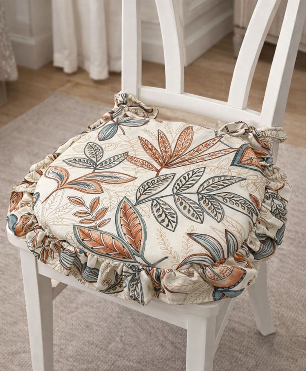Cuscino da Sedia sfoderabile sagomato con gala Botanica