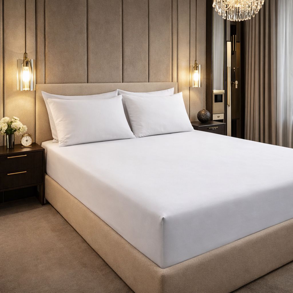 Lenzuolo sotto con angoli manopesca No stiro