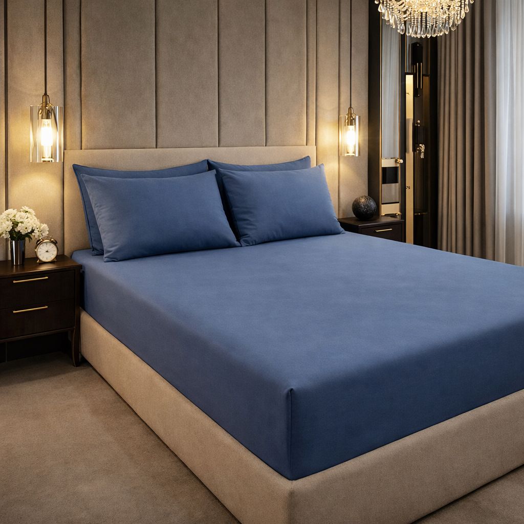 Lenzuolo sotto con angoli manopesca No stiro