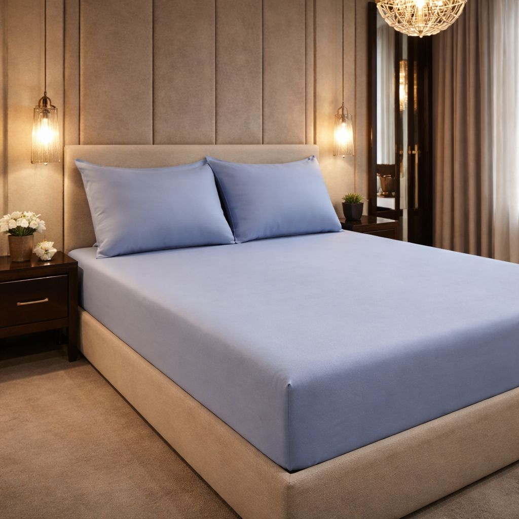 Lenzuolo sotto con angoli manopesca No stiro