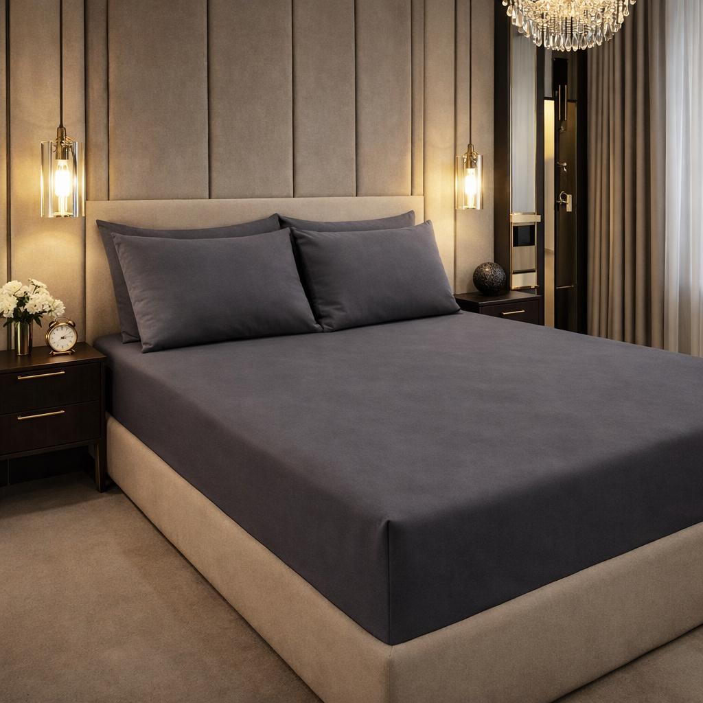 Lenzuolo sotto con angoli manopesca No stiro