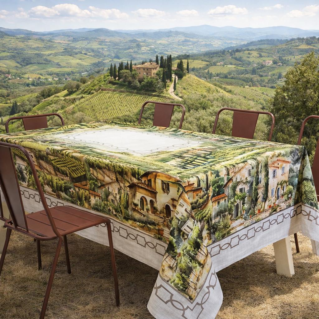 Tovaglia Colline in stampa digitale cotone