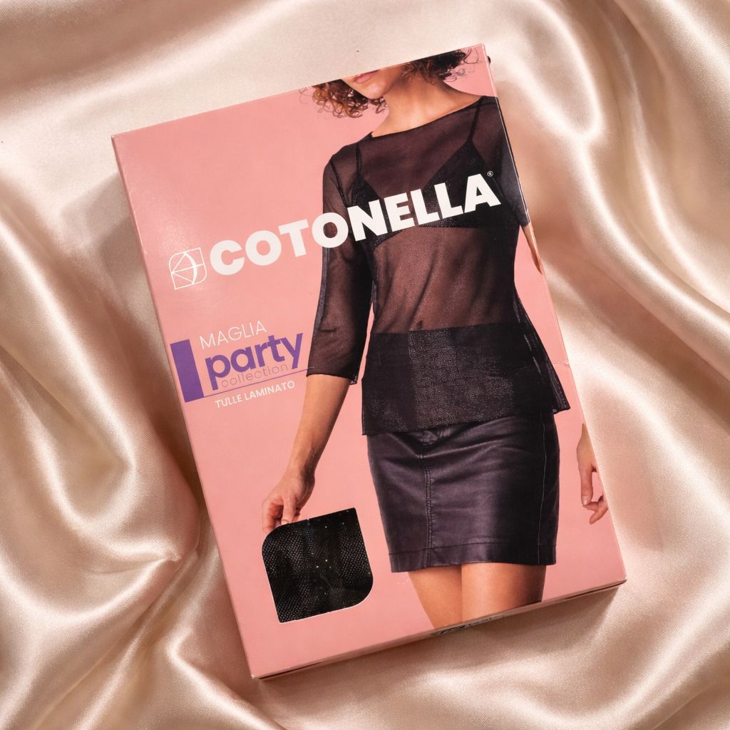Maglia in Tulle Laminato Cotonella