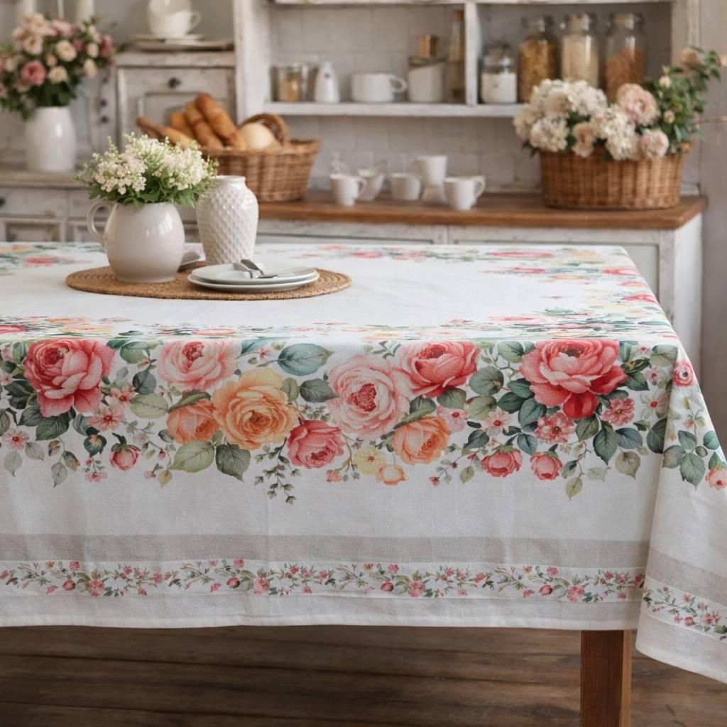 Tovaglia Rose in stampa digitale cotone