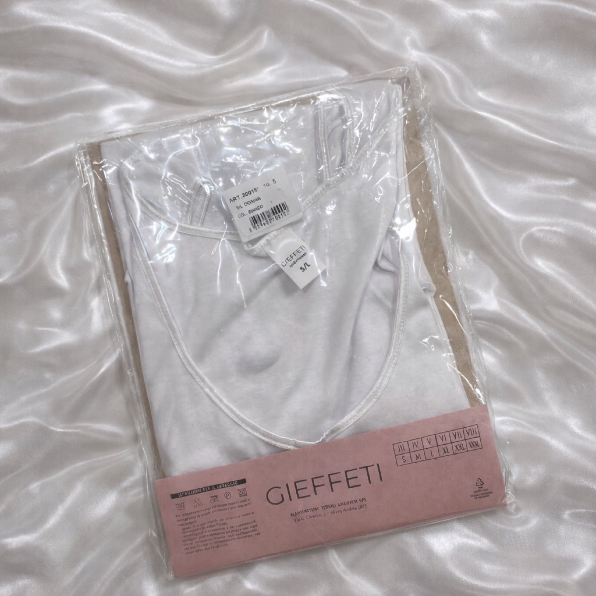 Canotta spalla larga in cotone