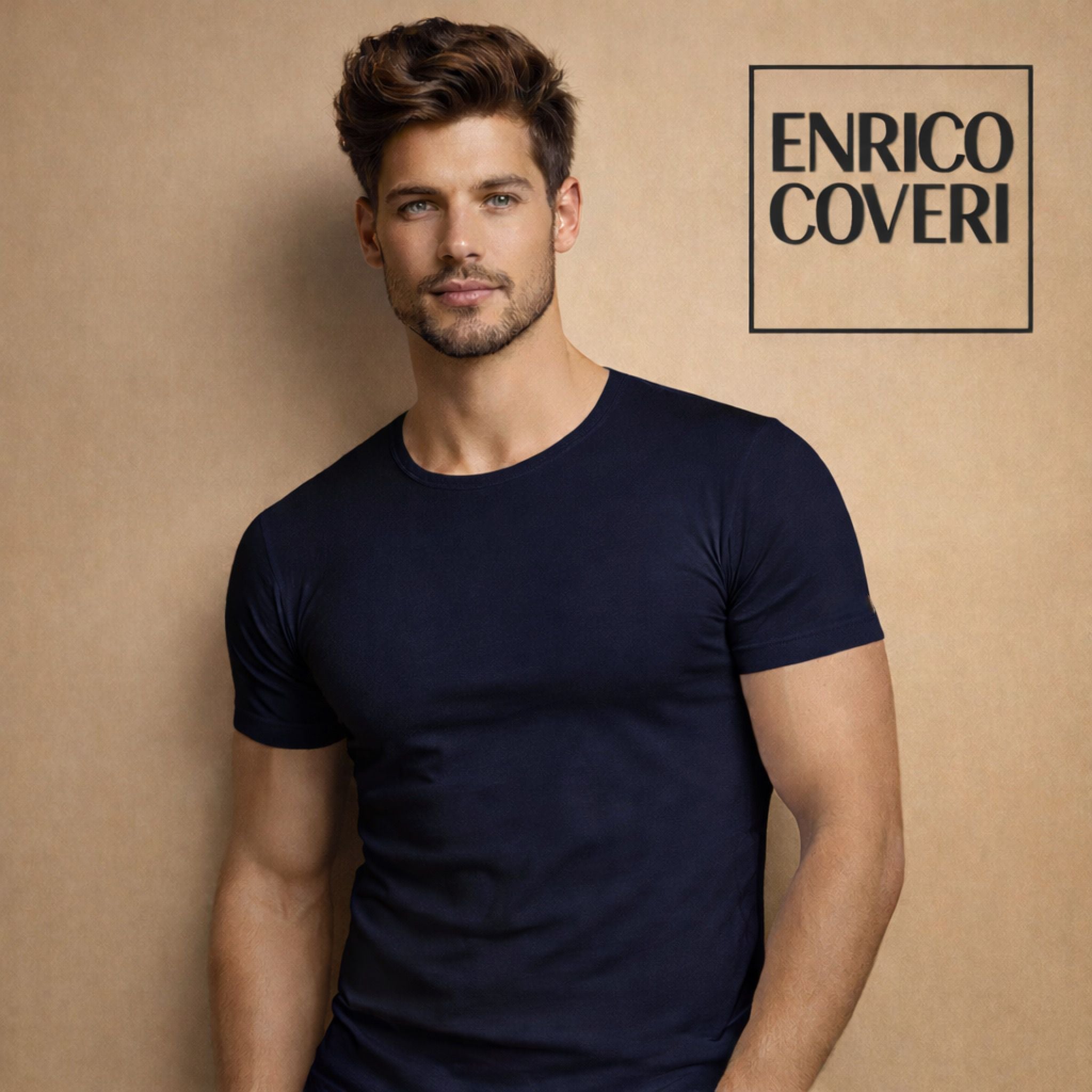 T-shirt mezza manica girocollo taglie conformate ET1100 Maxi Enrico Coveri