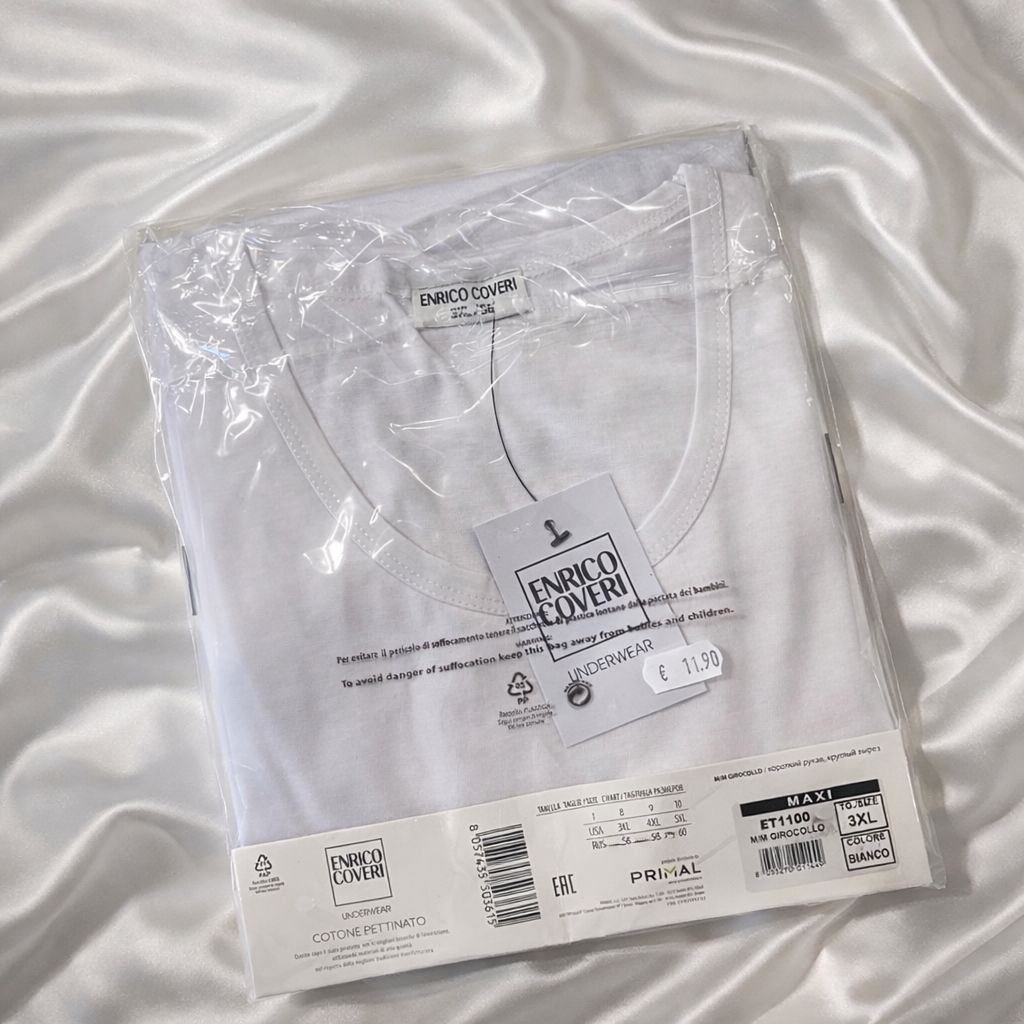 T-shirt mezza manica girocollo taglie conformate ET1100 Maxi Enrico Coveri
