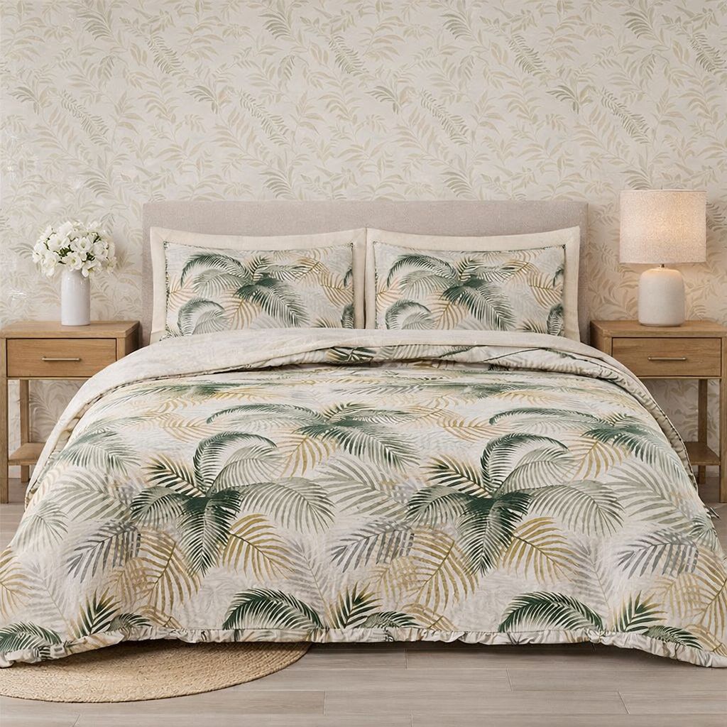 Trapuntino Matrimoniale Tropical + 2 copriguanciali 120 grammi