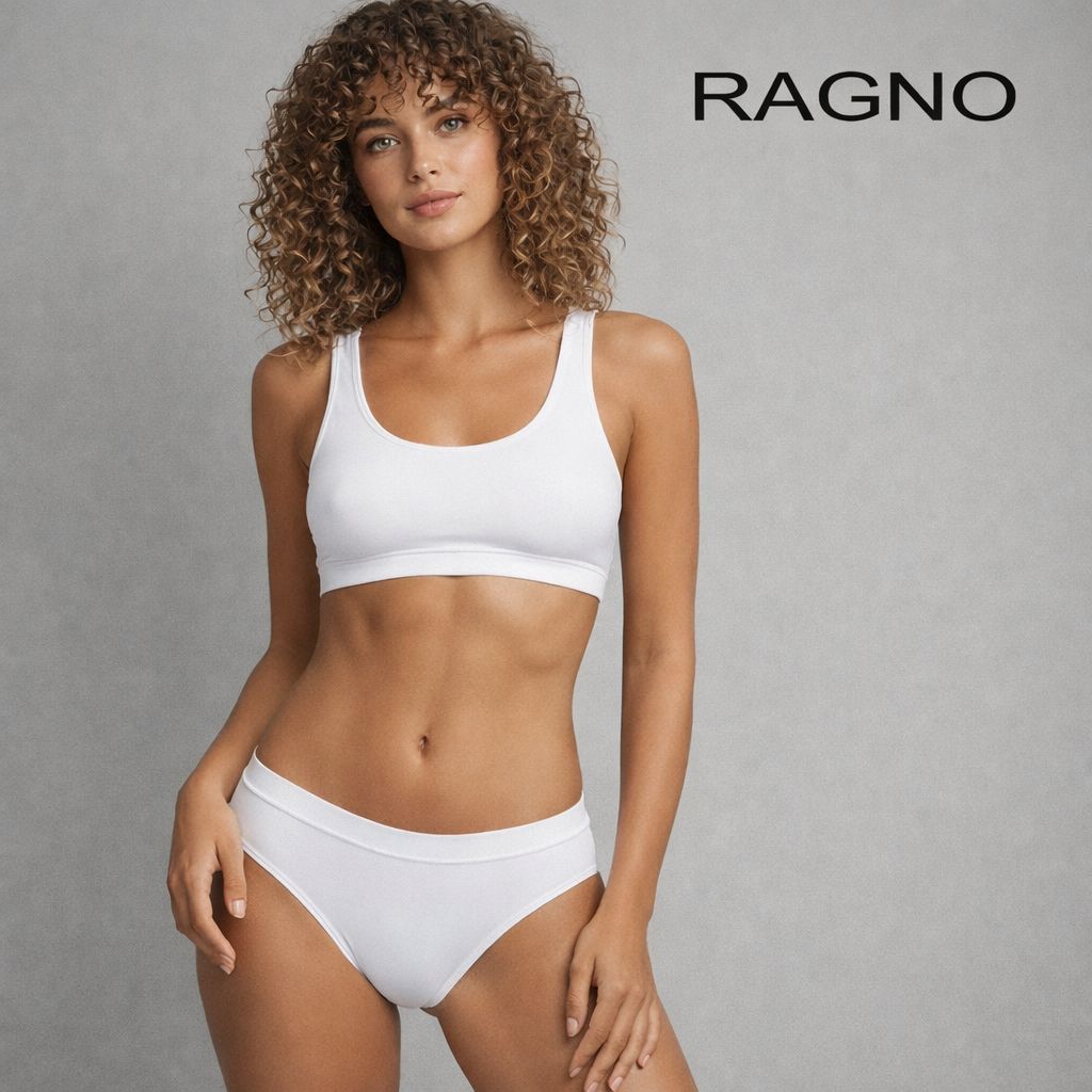 2 Slip Ragno DM05BN Eco cotone naturale