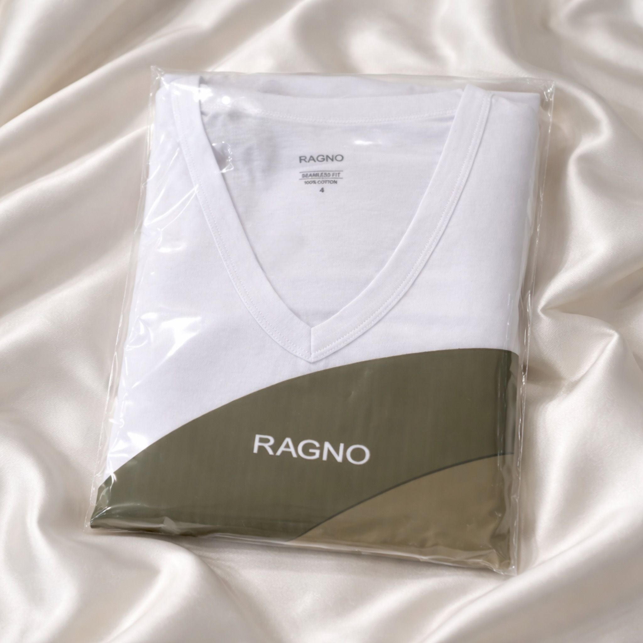 2 T-shirt scollo V 601418 Ragno