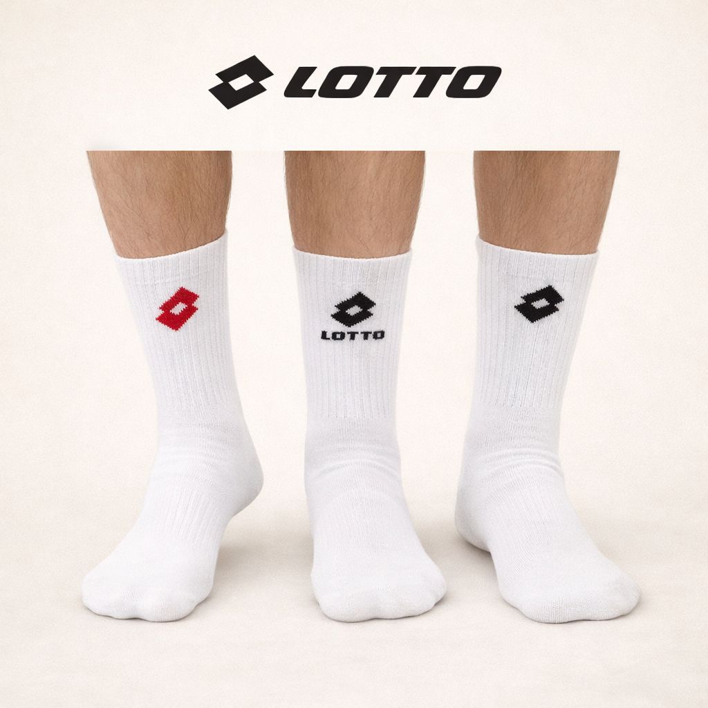 Tris Calzini Lotto N_tennis_C/NE/BI