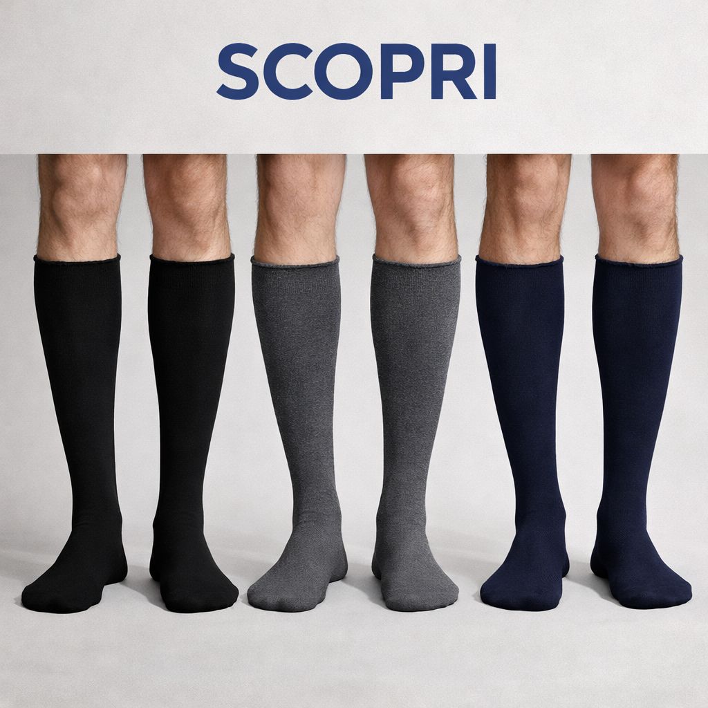 3 pezzi Calza lunga taglio laser caldo cotone scopri DROP