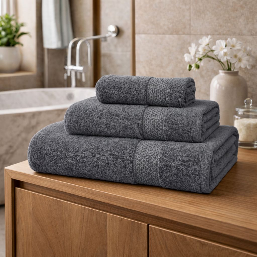 Set 3 Pezzi spugna Telo+ Viso+ Ospite