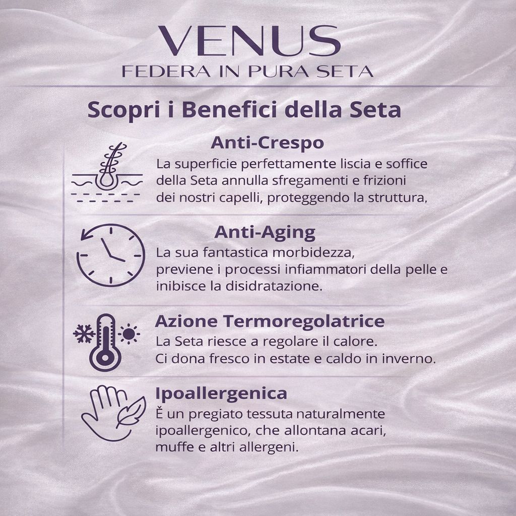 Federa in pura seta Venus