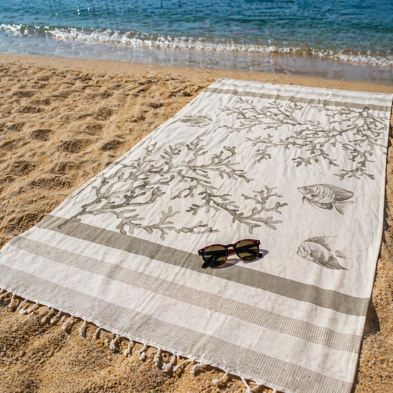 Telo Mare Fouta Corallo