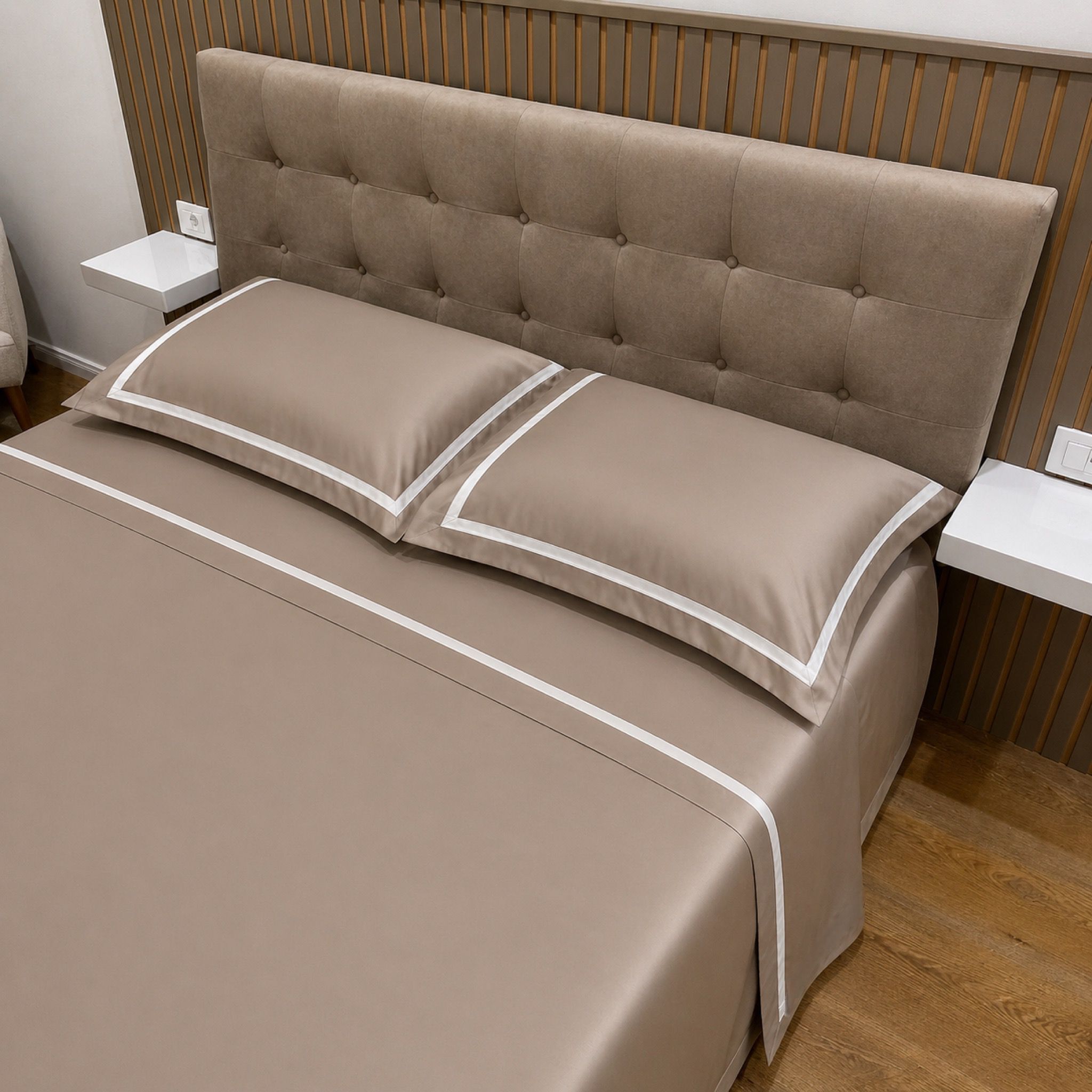 Completo Lenzuola Raso di Cotone art Milano Art Deco