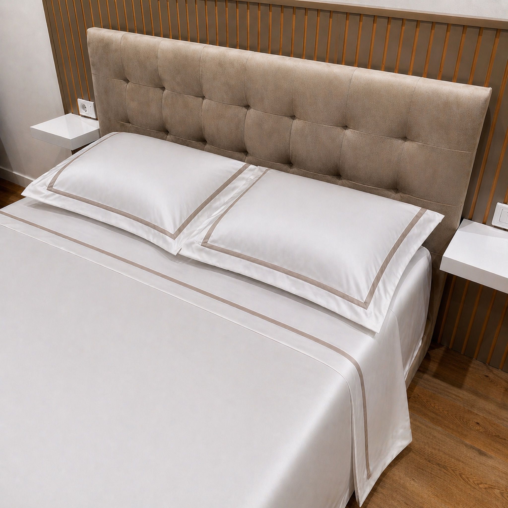 Completo Lenzuola Raso di Cotone art Milano Art Deco