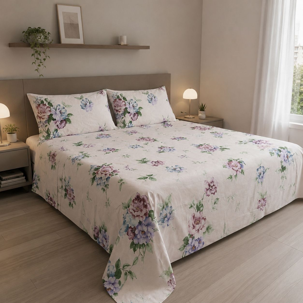 Completo Lenzuola Peonia