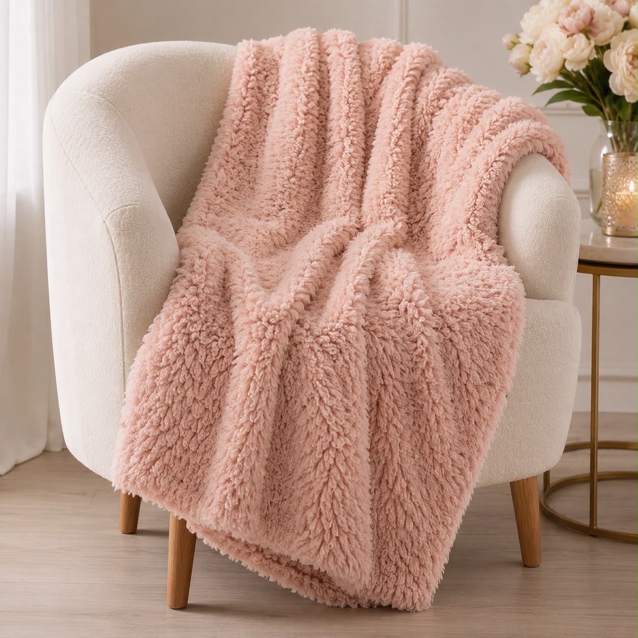Plaid con sherpa Blanc Mariclo'
