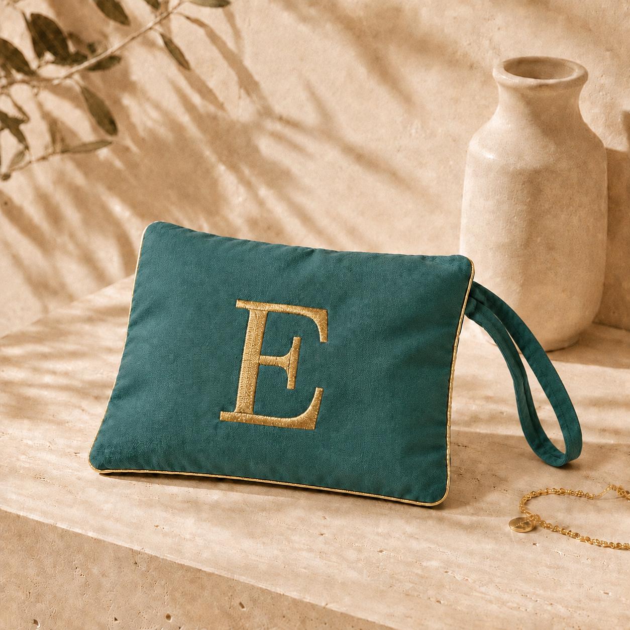 Pochette con Cifra Velluto