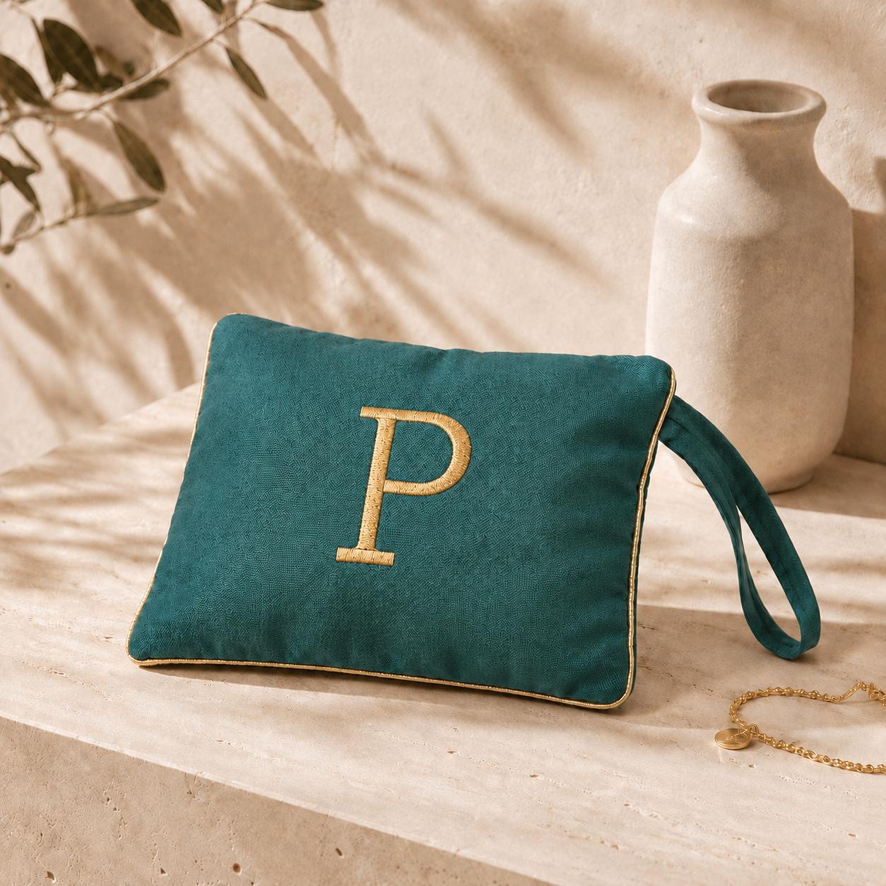 Pochette con Cifra Velluto