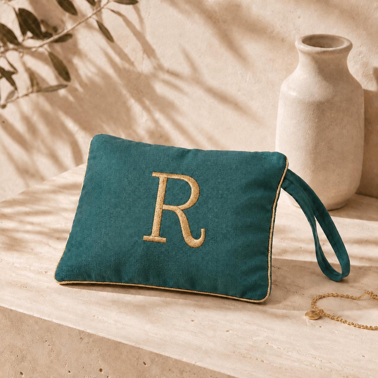 Pochette con Cifra Velluto