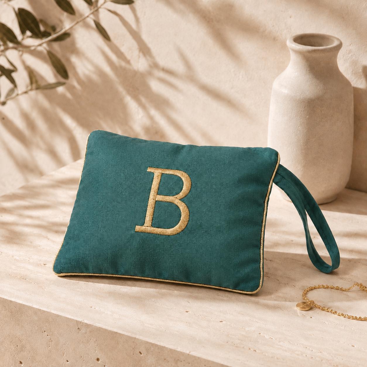 Pochette con Cifra Velluto