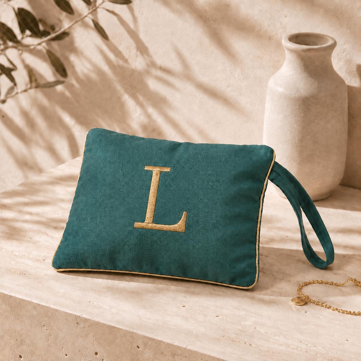 Pochette con Cifra Velluto