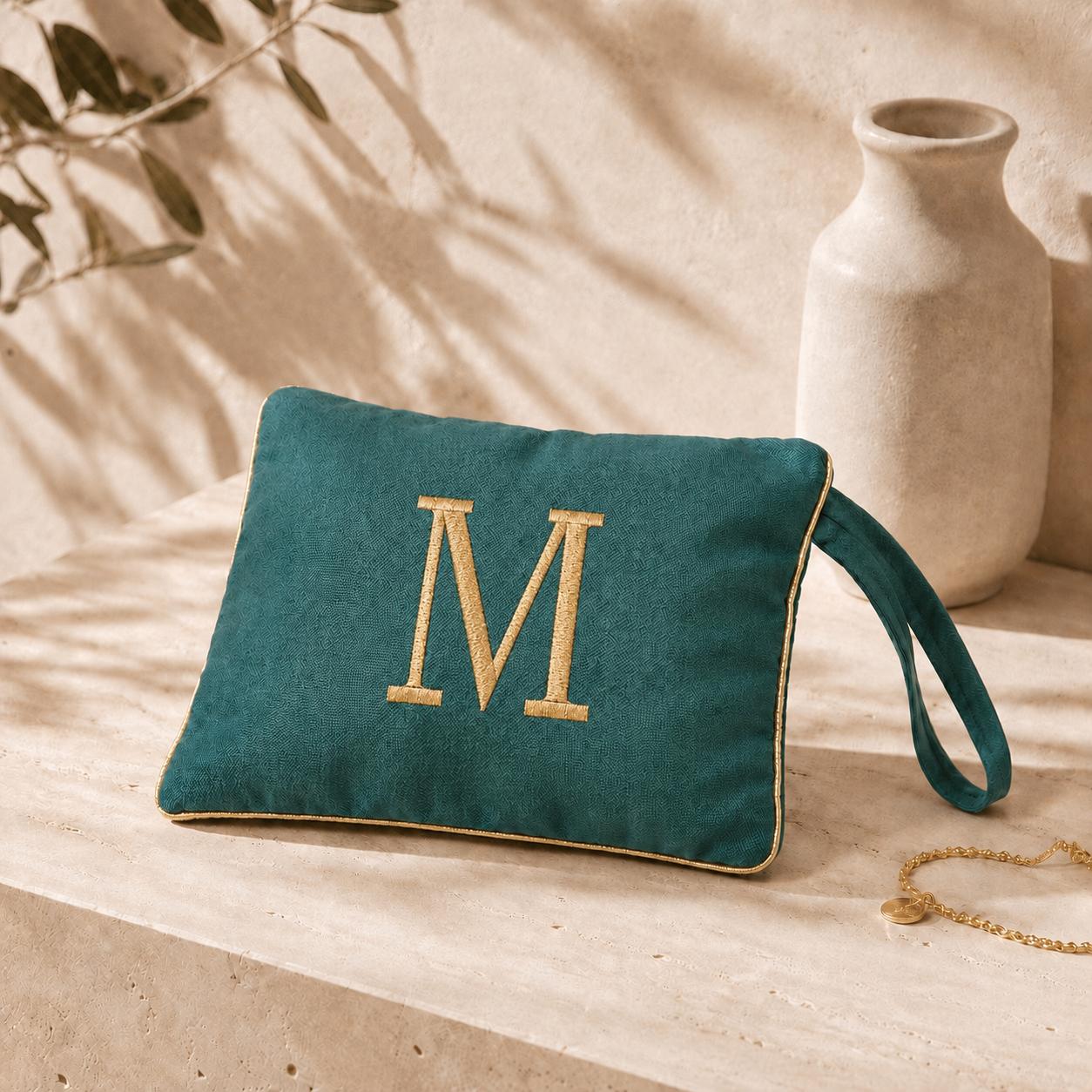 Pochette con Cifra Velluto