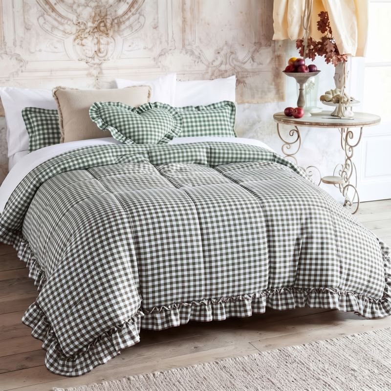 Trapunta Blanc Mariclo' Vichy con gale