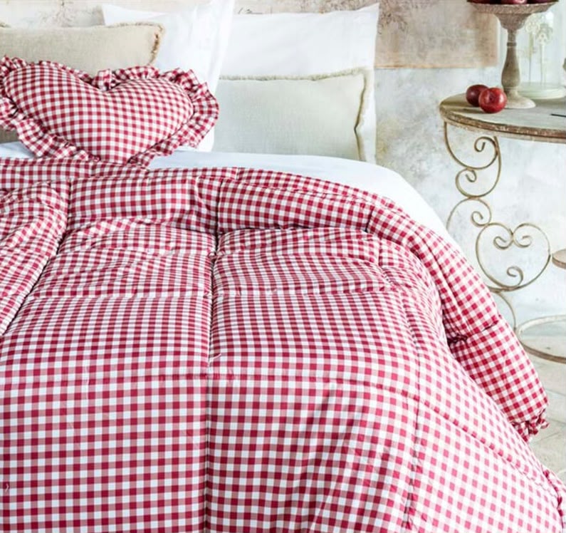 Trapunta Blanc Mariclo' Vichy con gale
