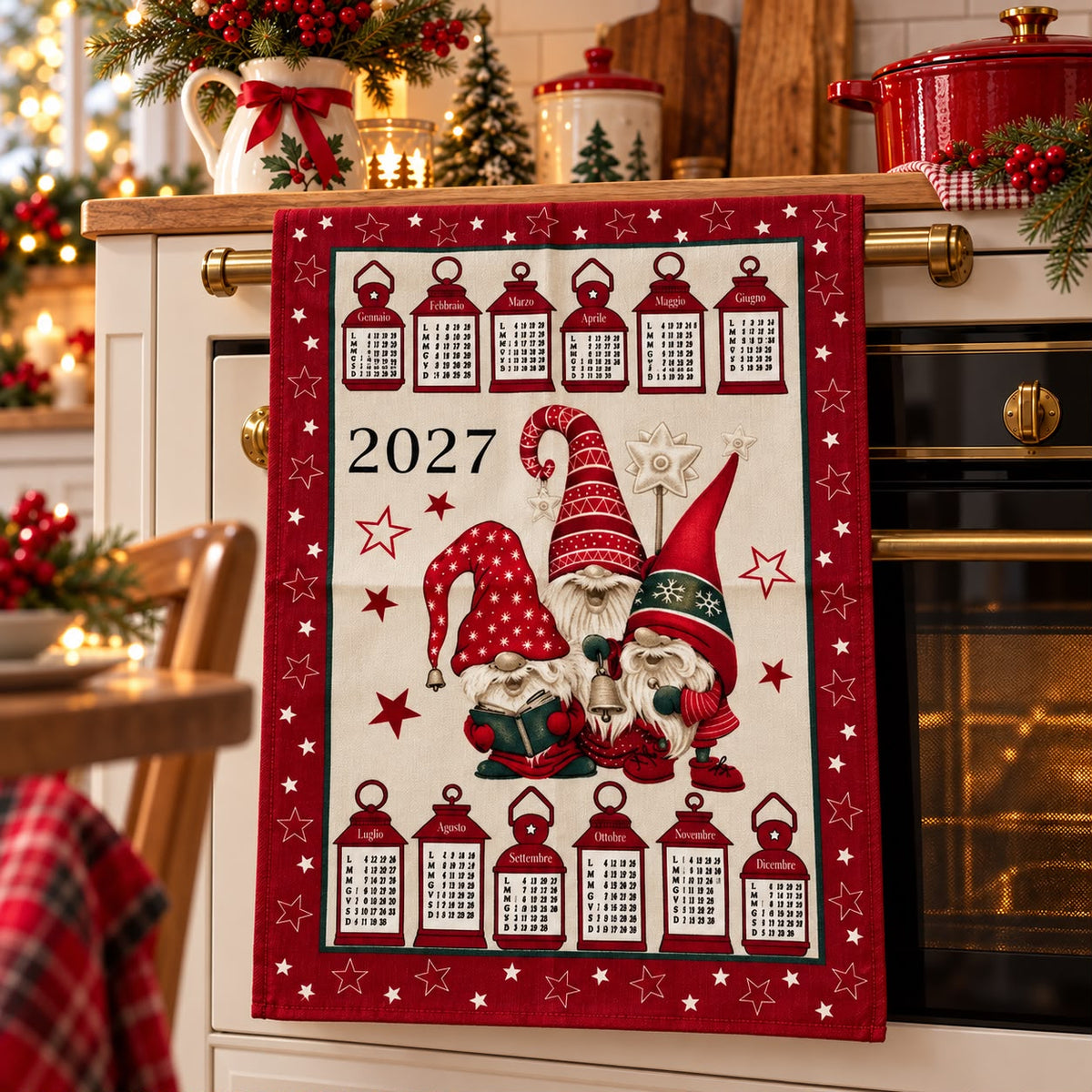 Asciughino Calendario (fantasia casuale)