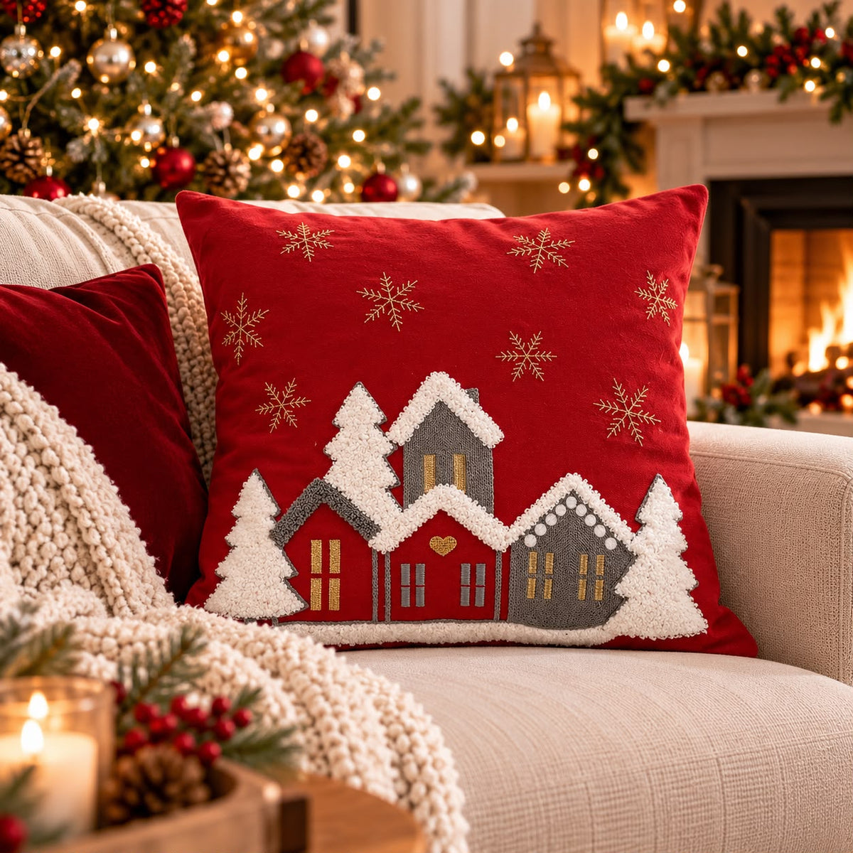 Cuscino Meid Paesaggio Natale