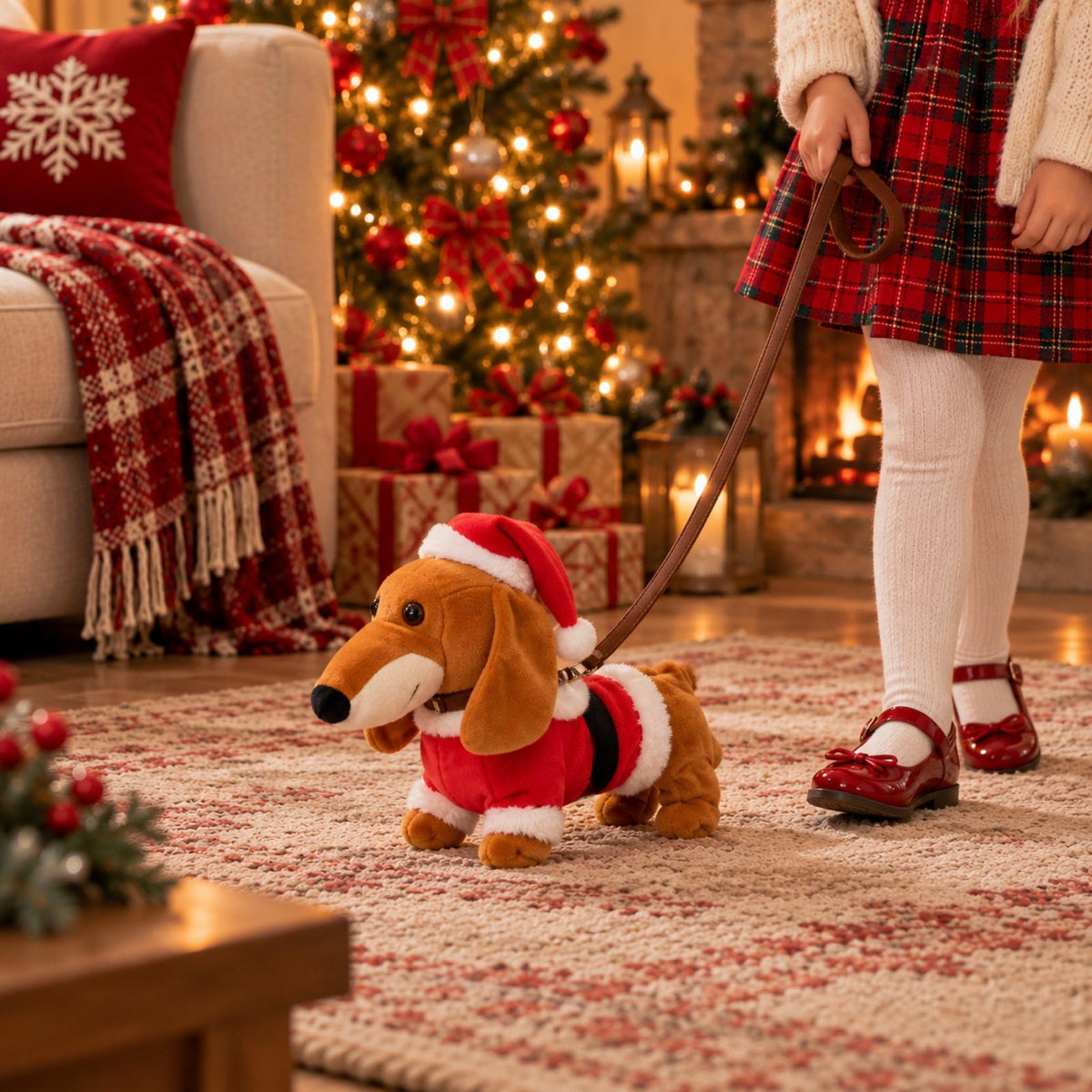 Cane Natale con suono e movimento